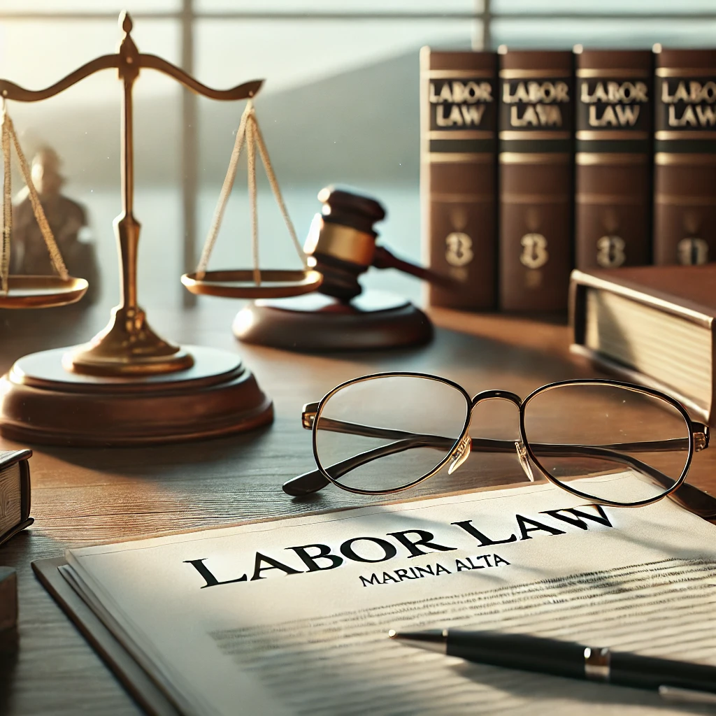 Escena de un despacho de abogados especializado en Derecho Laboral en Pego